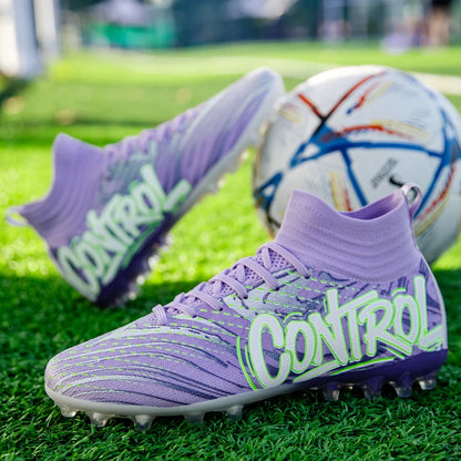 Nouveaux hommes bottes de Football crampons baskets haut de gamme chaussures de Football de haute qualité antidérapant Futsal herbe Match intérieur vente chaude FG/TF