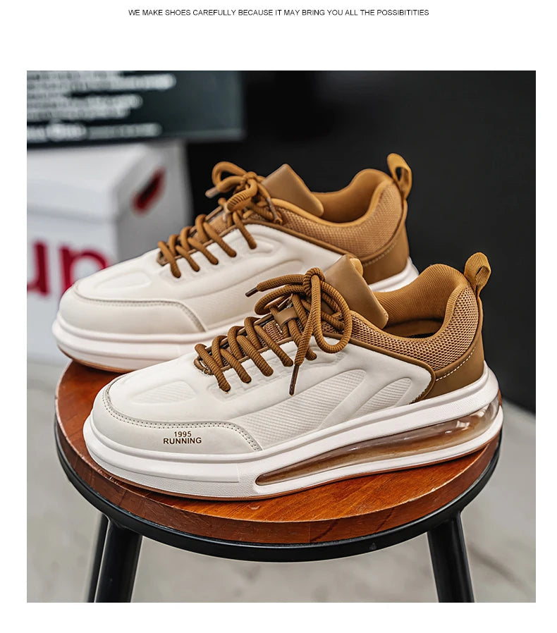 Air Cushion Men Sports Running Shoes Casual Breathable Lightweight Women's Comfortable Athletic Nonskid Walking Sneakers ﻿