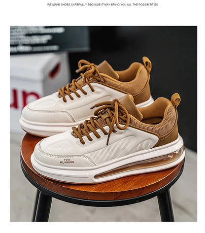 Air Cushion Men Sports Running Shoes Casual Breathable Lightweight Women's Comfortable Athletic Nonskid Walking Sneakers ﻿