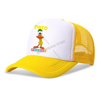 Pocoyos Pattern Baseball Cap for Kids Adult Cartoon Peaked Hat Kawaii Boys Girls Anime Summer Hats Fashion Kids Accessories Gift