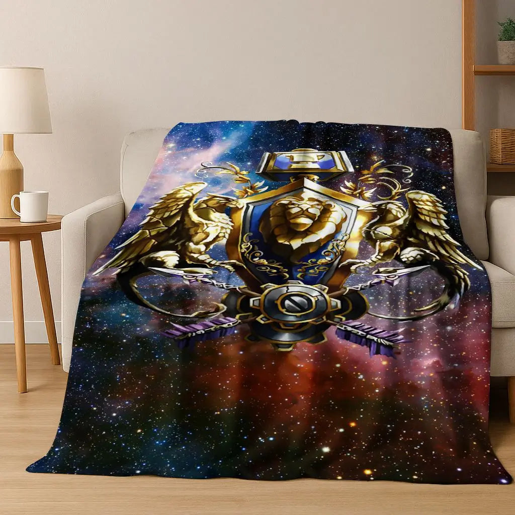 WOW World of Warcraft Arthas Demon Illidan Sylvanas flanelasta odeja, udobna in mehka odeja za dom, spalnico, posteljo, kavč, darilo