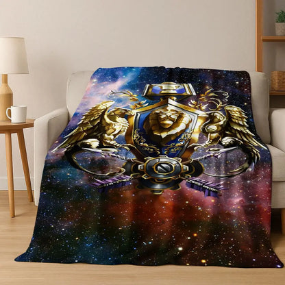WOW World of Warcraft Arthas Demon Illidan Sylvanas flanelasta odeja, udobna in mehka odeja za dom, spalnico, posteljo, kavč, darilo