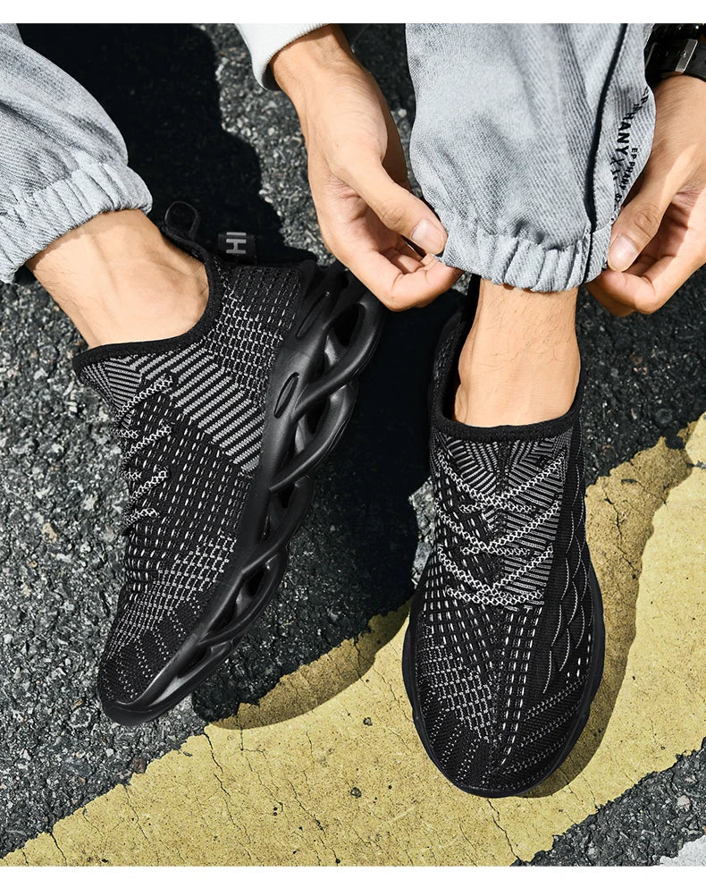 Chaussure Homme Chaussures de course respirantes pour hommes, baskets décontractées pour hommes, chaussures de tennis pour hommes, entraîneur de course, mocassins à la mode, luxe