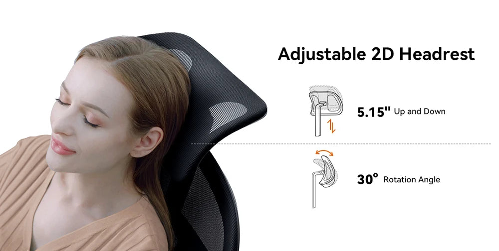 NEWTRAL MAGICH003 Ergonomic Office Chair, Adaptive Lower Back Support Gamer Chair, Adjustable Headrest Seat Depth Office Chair