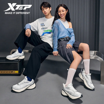 Xtep Basque 3 férfi cipő, retro stílusú, lélegző, luxus, magasságnövelő sportcipő, tavaszi kollekció 874219320001