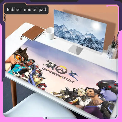 Hot selling items overwatch Mouse Pad Animation mouse pad game accessories desktop Hot selling mouse pad laptop game mouse pad