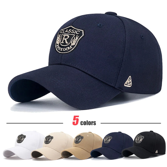 Fashion Mens Womens Pineapple Cloth 'CLASSIC' Letter Element Gold Thread Embroidered Baseball Cap Unisex Casual Sport VisorHat