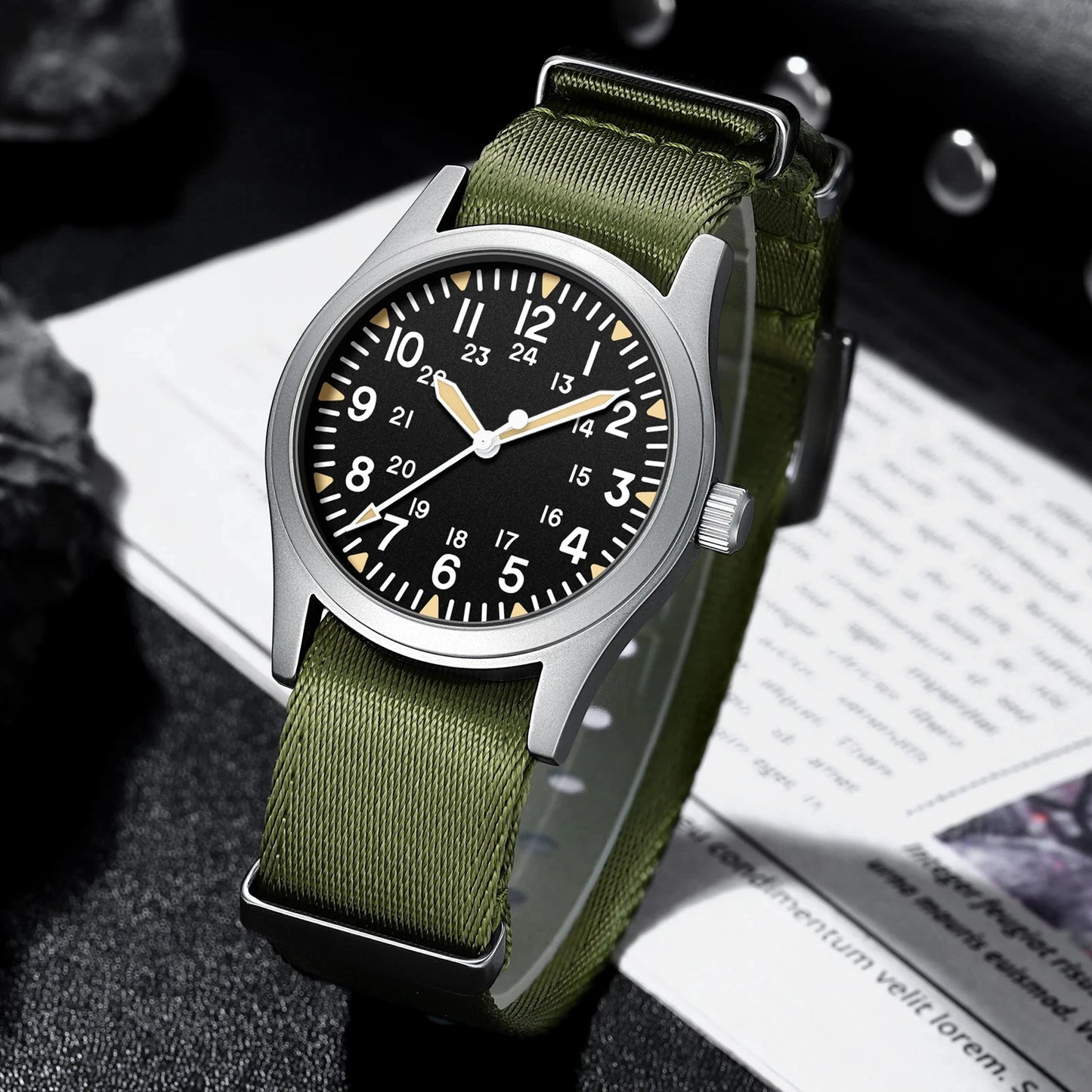 MILITREK 2026 New Military Retro Men's VH31 Quartz Watch 37mm Sapphire Stainless Steel 100m Waterproof C3 Luminous Watch for Men