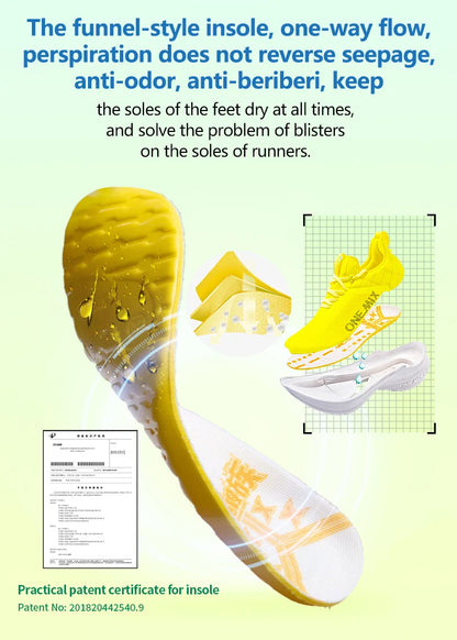 ONEMIX Carbon Fiber Plate Running Shoes Traction Shock Absorption Sneakers Professional Marathon PB Racing Sports Trainers Shoes