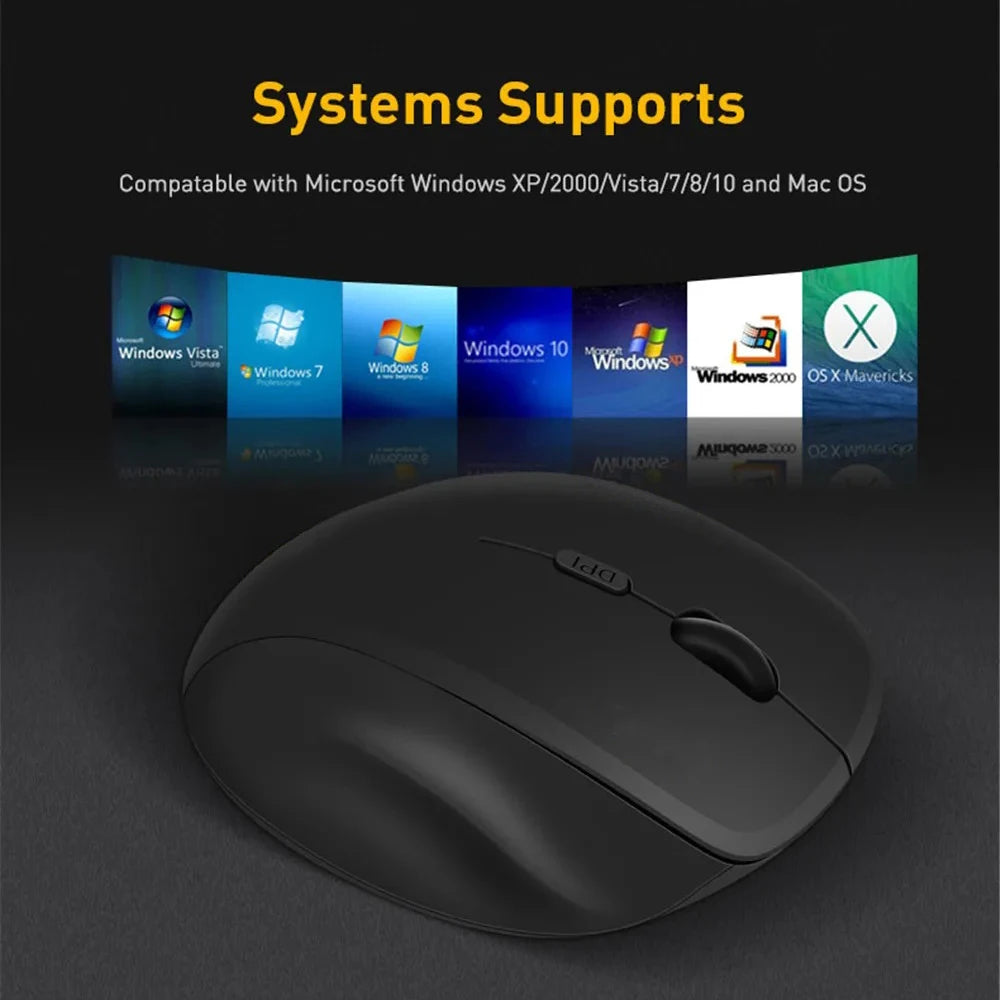 Wireless Mouse Rechargeable Bluetooth Mouse 4000DPI Silent Mice 2.4G USB Gaming Receiver for MacBook PC Laptop Accessories