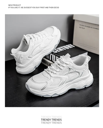 Zapatillas casuales rápidas para hombre, primavera/verano, suela blanda antideslizante, transpirables, para running al aire libre, moda juvenil, zapatillas deportivas Joker