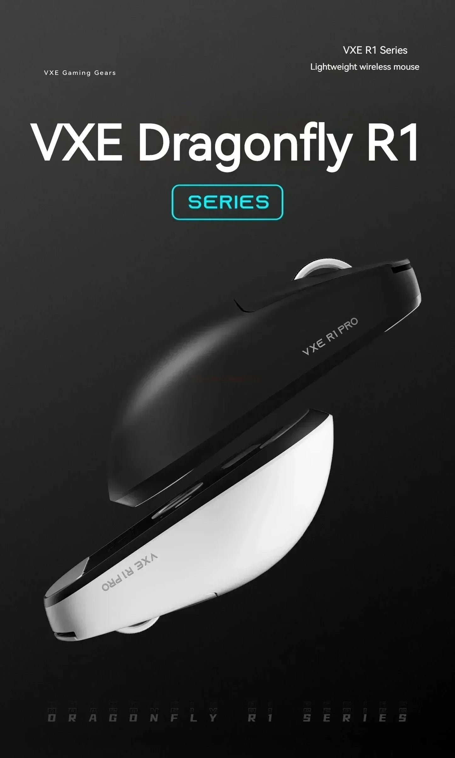 Vgn Vxe Dragonfly R1 Pro Max Gaming Mouse Bluetooth Rechargeable Gamer Paw3395 Lightweight Ergonomic Wireless Esport Mouse
