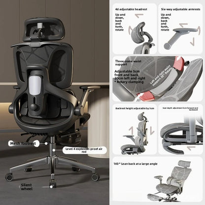 Air Titan Full Mesh Office Computer Gaming Ergonomic Three Zone Lumbar Support Student Desk Chair with Good Ventilation Design