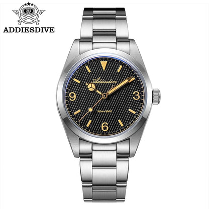 ADDIESDIVE herenhorloge – 316L roestvrijstalen kast, waterdicht tot 10 bar, lichtgevend display, model AD2096 – Luxe quartzhorloge