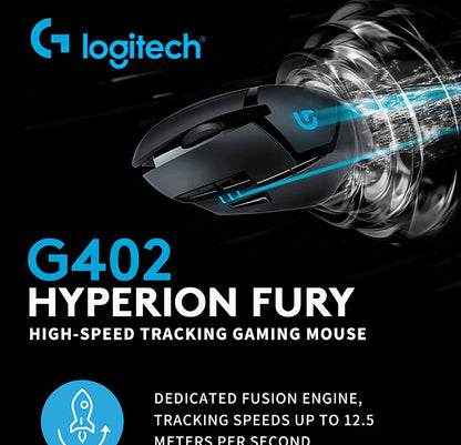 Logitech (G) G402 Gaming Mouse Wired Mouse E-sports Mechanical Macro Programming Mouse CSGO Chicken Dinner Computer Competitive