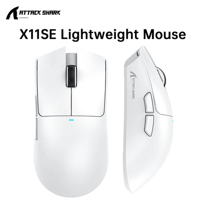ATTACK SHARK X11 SE Wireless Gaming Mouse 22000 DPI, PixArt PAW3311 Sensor, BT/2.4G/Wired, 59g Lightweight, 2000W Clicks