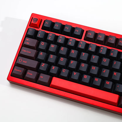 KBDiy GMK Red Dragon Keycaps PBT 143 Keys Set Retro Alice ISO Cherry Profile KeyCap For Custom DIY 60 Mechanical Keyboard Gaming