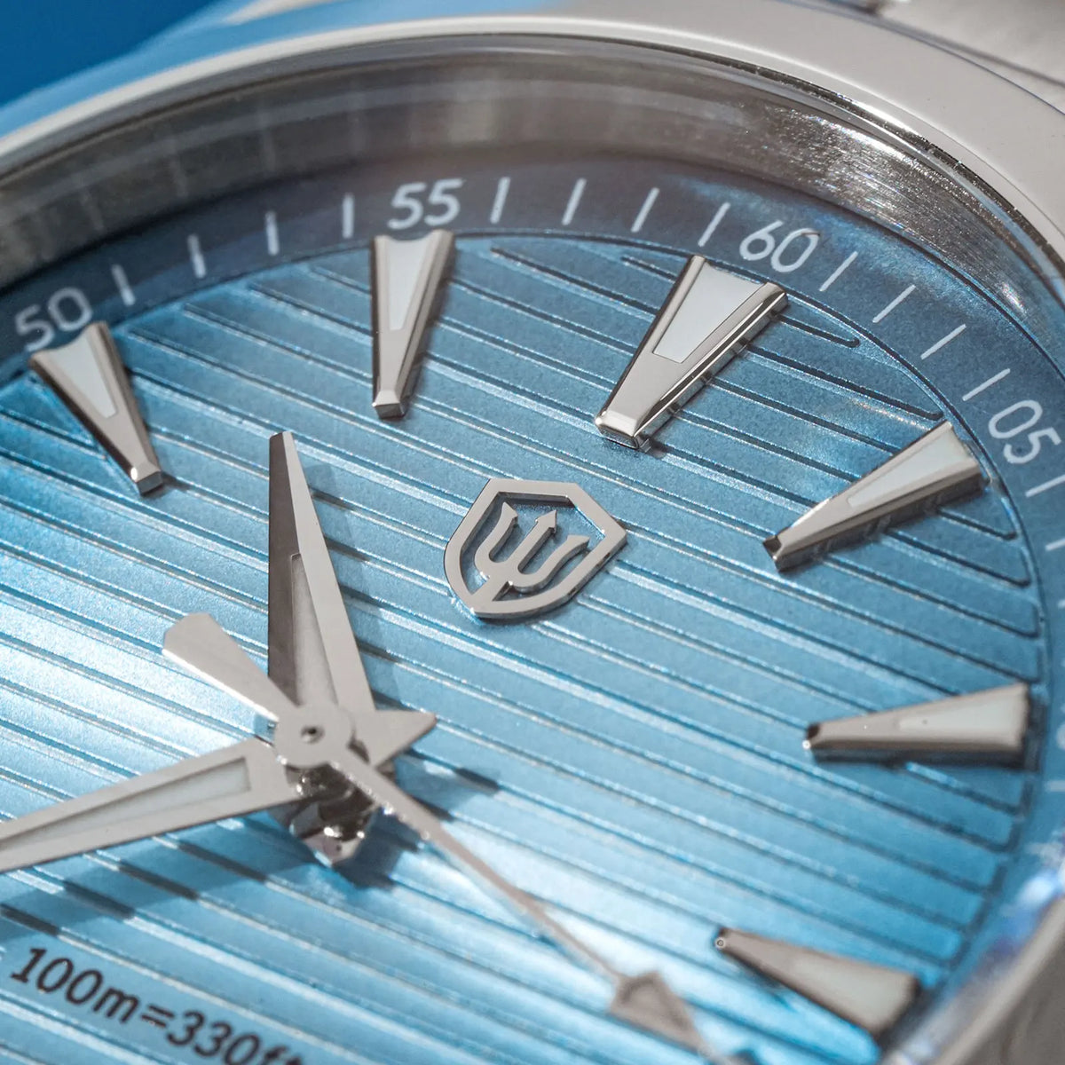 Watchdives WD0006-ur, VH31-urværk med jævn sekundviser, buet safirglas, BGW9-lysende belægning, vandtæt til 10 bar, 38 mm, vintage-stil