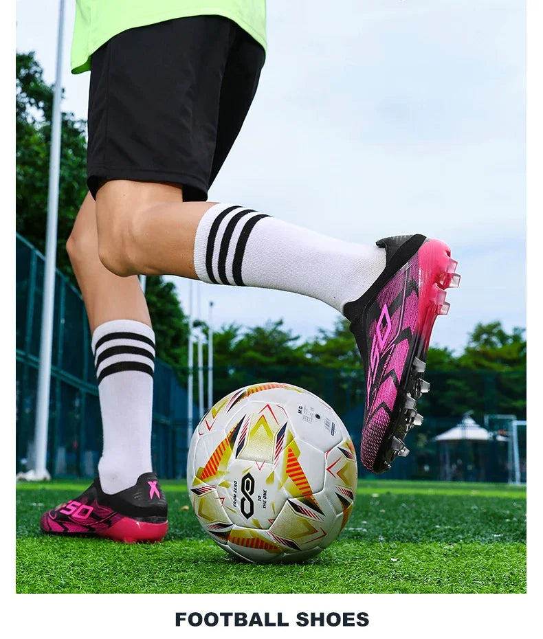 New Men Football Boots High-quality Soccer Shoes Sneakers Match Indoor Non-Slip Grass Cleats High-top Futsal Hot-selling Outdoor