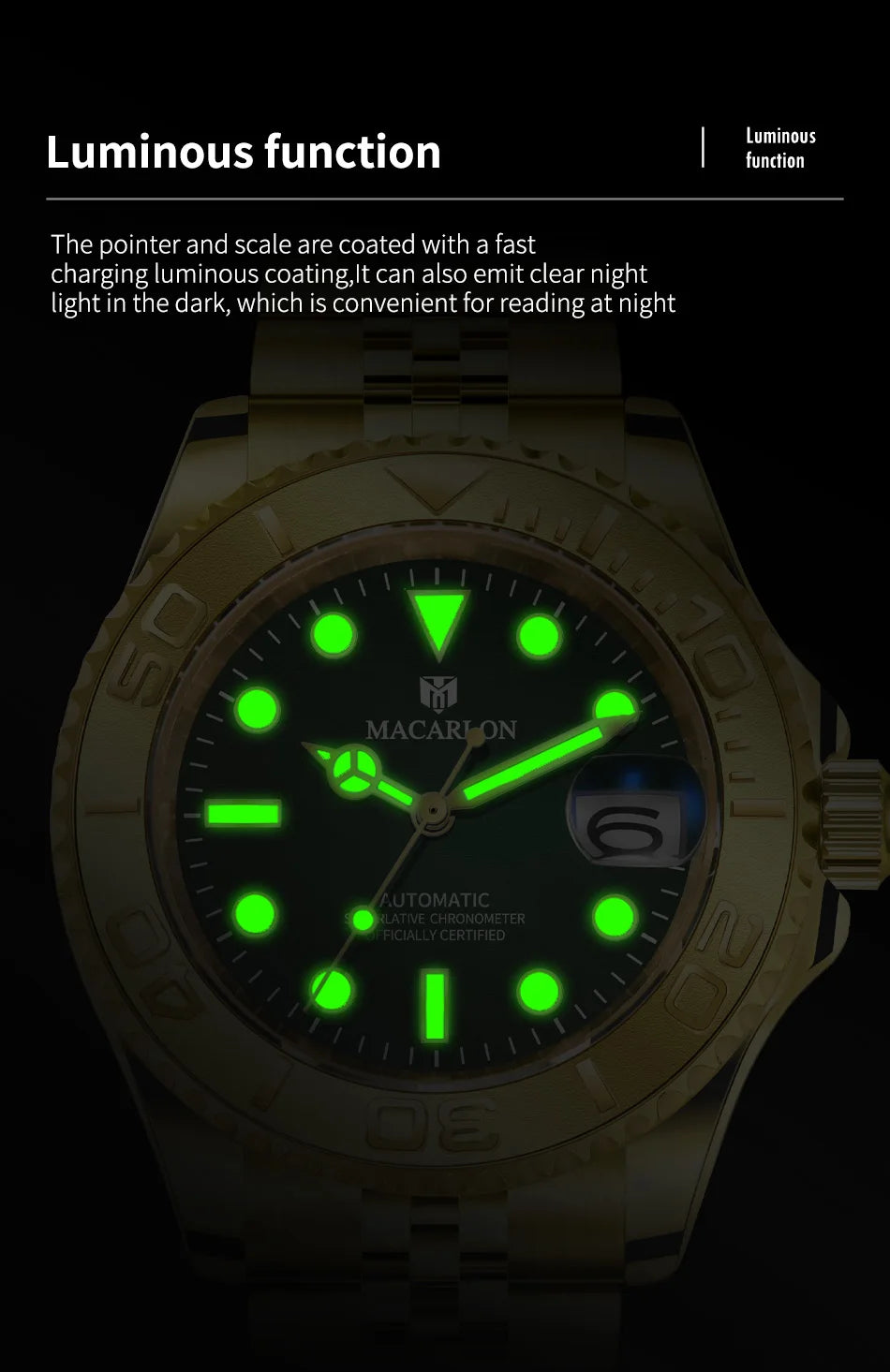 2026 MACARLON Design New Yacht series Mechanical Watch Men Carbon fiber ring mouth sapphire Stainless steel Waterproof Watch TOP