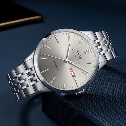 Carnival High-end Series I&W Brand Automatické mechanické hodinky Pánske vodotesné hodinky Oceľ 316L Safír Pánske hodinky na biznis