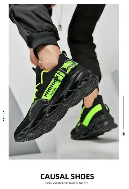 Hot Sale Fashion Purple Casual Sneakers Women Men Blade Running Shoes Big Size 48 Light Breathable Sports Shoes Men Mesh Sneaker