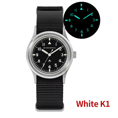 Militado New Ml14 Quartz Watches Man VH31 Sweep Movement K1 Or Sapphire 100M Waterproof Luminous 36Mm Vintage Military Watches