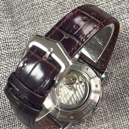 Avtomatska moška ura Multification z datumom, dnevom, mesecem in letom, mehanska moška ura iz 316L, polirano ohišje, indikator dan/noč, 42mm