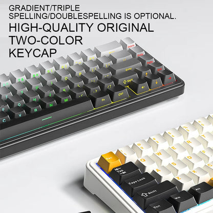 AULA F65 Mechanical Keyboard Three Mode Custom Wireless/Bluetooth/Wired Connection Full Key Hot-swapable Office Gaming Esports