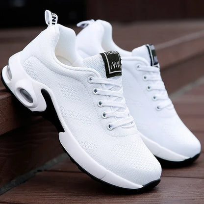 Femmes plate-forme espadrilles décontractées chaussures maille respirant chaussures de course gros sport d'été Tenis chaussures 2024 luxe vulcaniser chaussures