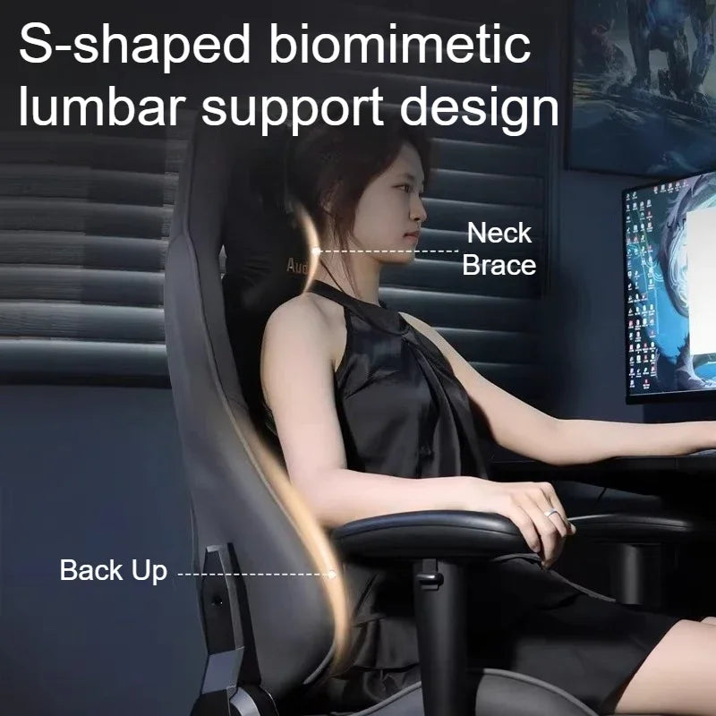 Office Ergonomic Gaming Chairs Desk Gamer Computer Comfortable Chairs Vanity Chair Technology Fabric Gaming Chairs Home Bedroom