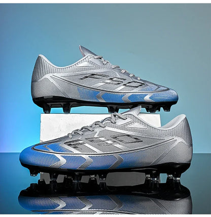 Nouvelles chaussures de football pour hommes, chaussures de sport respirantes, antidérapantes, de haute qualité, chaussures de football pour match en plein air, futsal, haute cheville, ultralégères