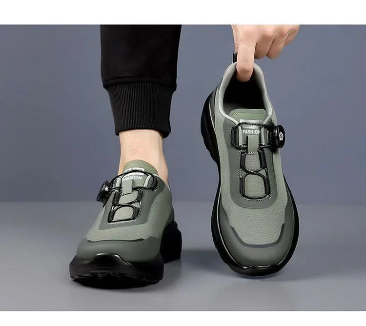 Outdoor men's sneakers 2026 new spring and summer thick soled sports shoes men's hiking daddy shoes casual footwear for men