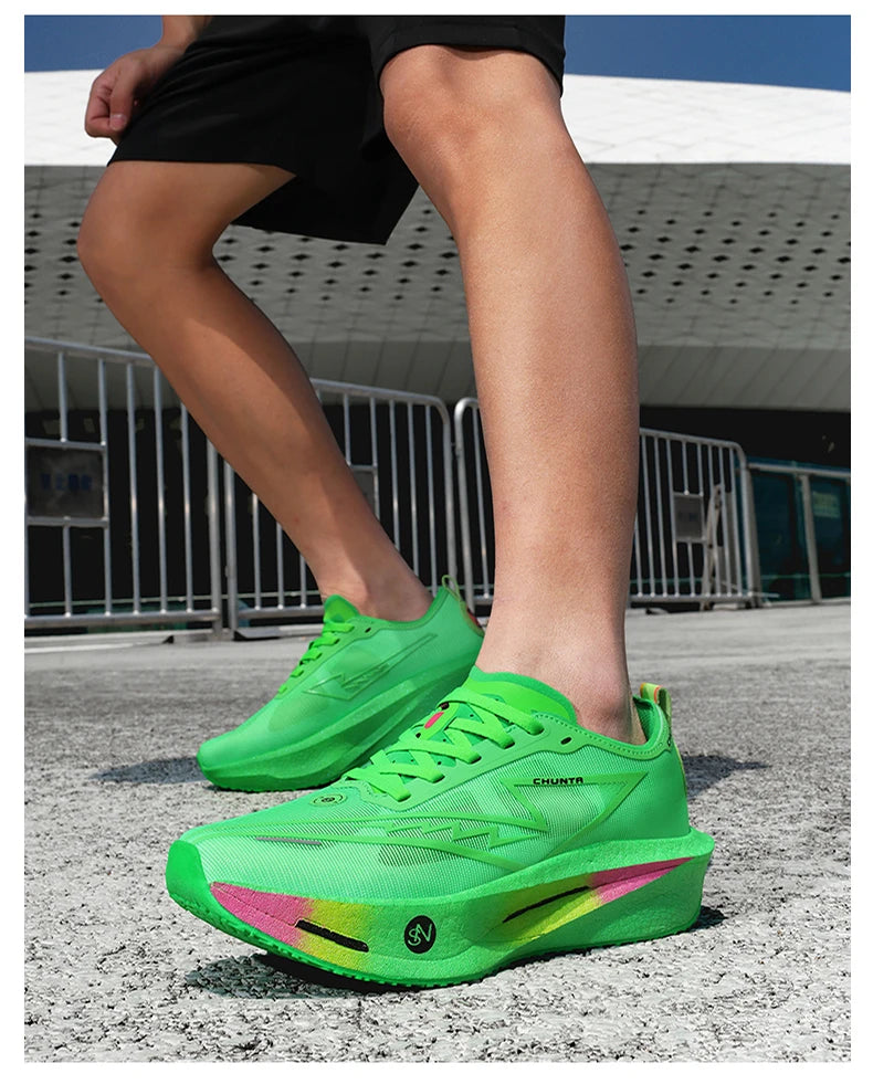 Løbesko Carbon Board Speciality Marathon Herre Sport Åndbar Letvægt Dame Komfortabel Skridsikker Chunta Sneakers