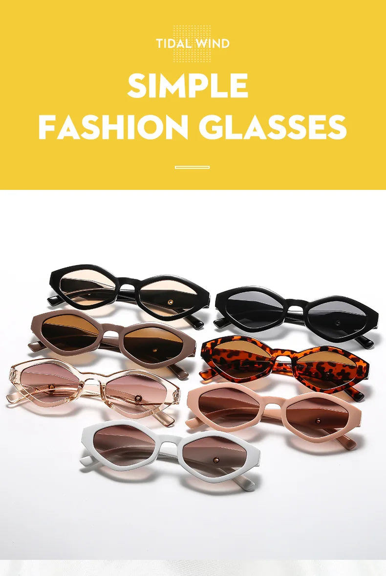 Vintage Cat Eye Sunglasses Women Men 2025 Brand Designer Fashion Goggle Sun Glasses Female Trends Shades Outside Eyewear UV400