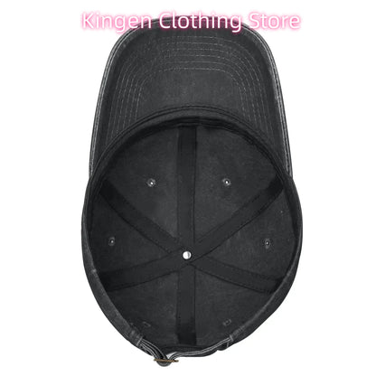 Unisex Chicken Jockey Lava Chicken Print Steves Hat Fashion Distressed Washed  Baseball Cap Adjustable