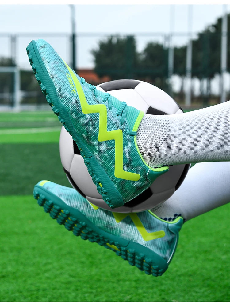 Chaussures de football pour hommes, antidérapantes, résistantes à l'usure, pour entraînement sur gazon, chaussures de football pour jeunes, chaussures de football légères pour homme