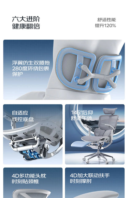 Ergonomic Computer Chair Designer Comfortable Nordic Footrest Modern Trendy Office Chair Relaxing Reading Furniture