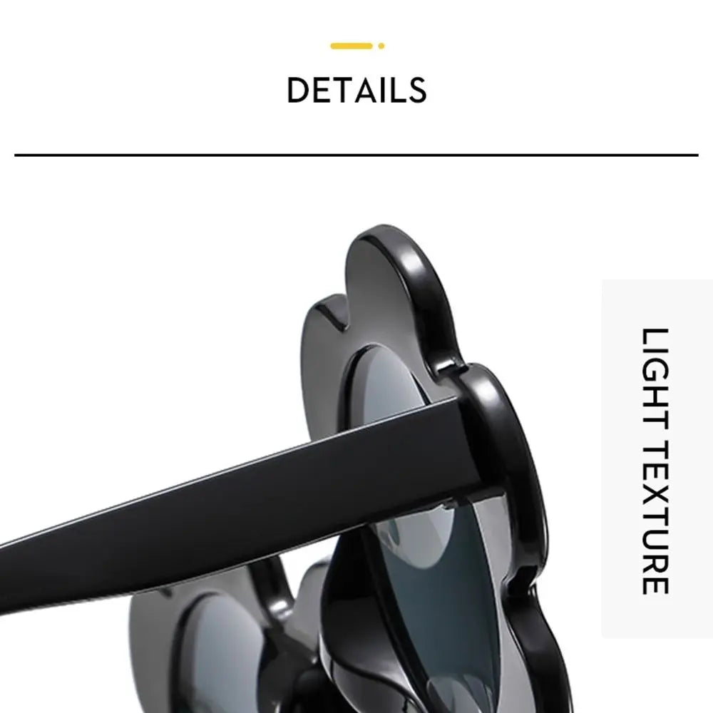 New Trendy Sunflower Sunglasses for Women Retro Round Flower Sun Glasses Fun Novel Disco/Festival/Party Shades for Adults