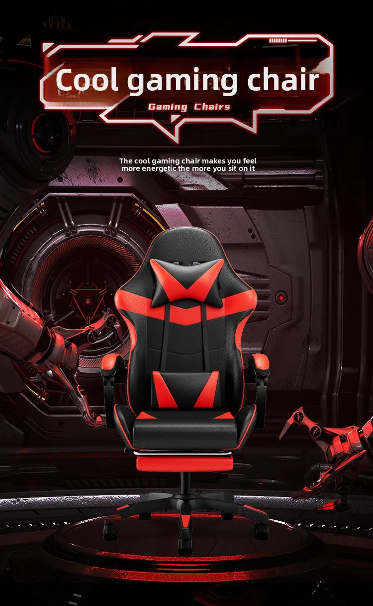 Gaming Chair Ergonomic Computer Desk Chair Reclining Home Office Gaming Chair with Back Support for Extended Sessions
