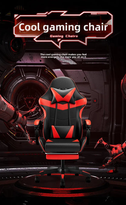 Gaming Chair Ergonomic Computer Desk Chair Reclining Home Office Gaming Chair with Back Support for Extended Sessions