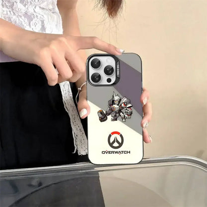 Game O-Overwatch Pixel Style Phone Case For IPhone 17 16 15 14 13 12 11 Pro MAX Matte Shockproof Back Anti Fall Matte Cover