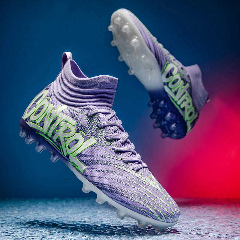Nouveaux hommes bottes de Football crampons baskets haut de gamme chaussures de Football de haute qualité antidérapant Futsal herbe Match intérieur vente chaude FG/TF