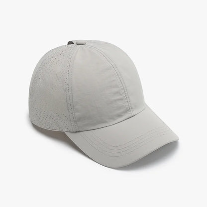 Lightweight Soft Top Baseball Cap for Women, Summer Cross Leakage Ponytail Breathable Mesh Outdoor Sun Protection Duckbill Cap