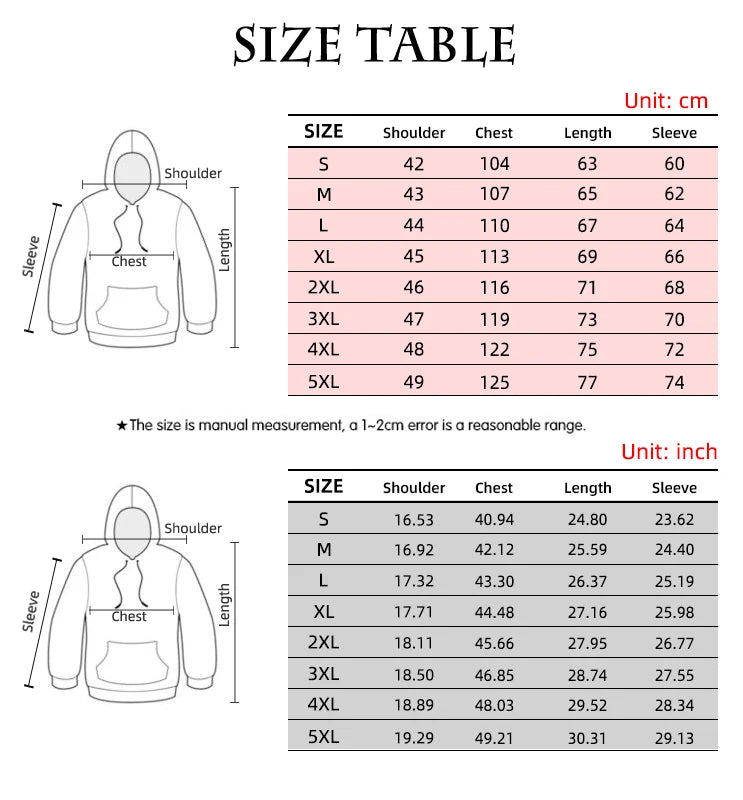 2023 Autumn Fashion New Lover Wolf Men's Hoodie 3D Pattern Loose Fall Sweatshirt Street Funny Brand