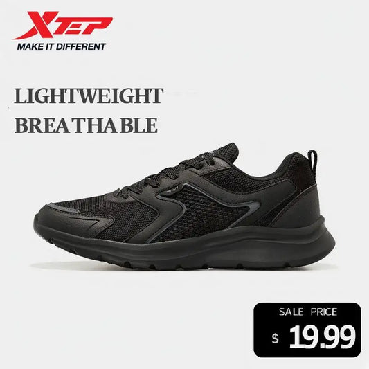 Xtep Men's Running Shoes Sports Shoes Men's Lightweight Shock Absorption Casual Shoes Student Shoes 879119110110