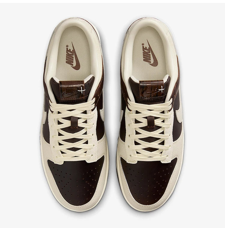 Nike Authentic Dunk Low Men's Durable Classic Leather Breathable Sneakers IH7333-200
