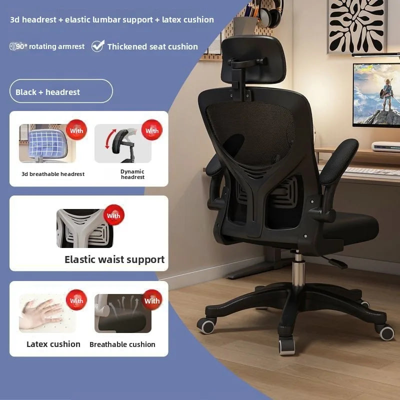 Ergonomic Gaming Chair for Dorm Office Long Hours Comfortable Computer Desk Chair