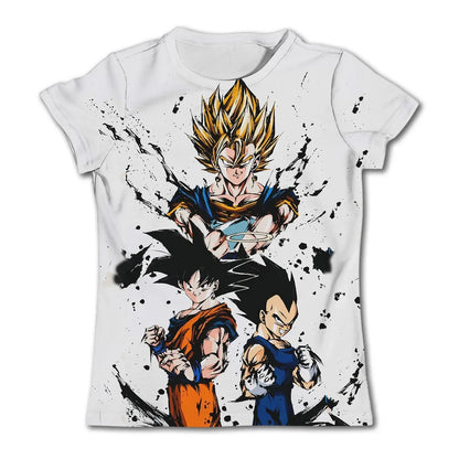 Trička s potiskem Goku z anime Dragon Ball, trička s kreslenými motivy, letní prodyšná trička a pohodlná trička, pánské oblečení, svrchní oblečení
