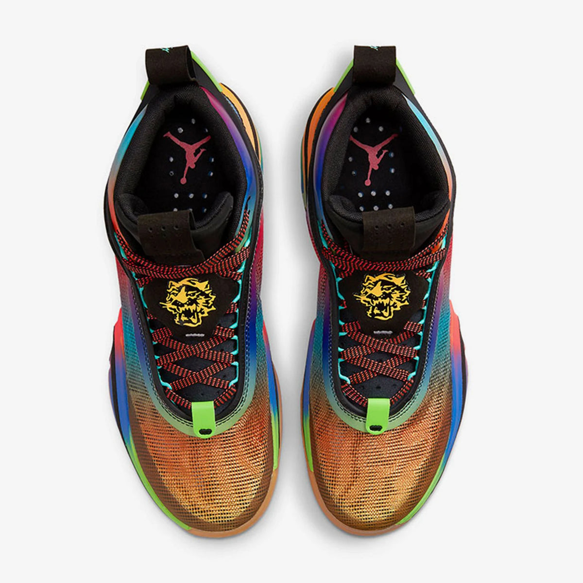 Nike Authentic Jordan Unisex Rainbow Mid-Top Durable Basketball Shoes DN4200-064